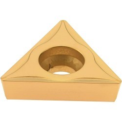 DORIAN® 71703 Turning Insert, TPGH Insert, 21.51 Insert, Triangle, Positive Rake, Neutral Cutting, For Use On: Multi Material, Carbide, Manufacturer's Grade: DNP25GT
